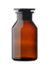 FRASCO VIDRIO AMBAR BOCA ANCHA 250ML
