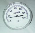 TERMOMETRO BIMATALICO 0/300° CARATULA 2" VASTAGO 9"