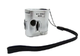 MINI MICROSCOPIO 60X CON LED+UV 9592