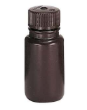 FRASCO PLASTICO HDPE AMBAR B/ANCHA 125ML