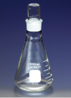 MATRAZ ERLENMEYER TAPÓN DE  VIDRIO 500ML