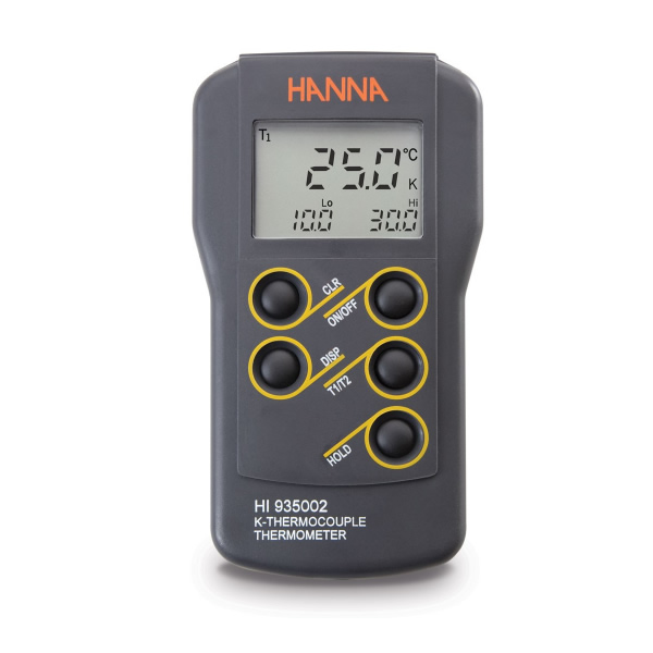 TERMOMETRO TERMOPAR K 2 CANALES -50/13°C