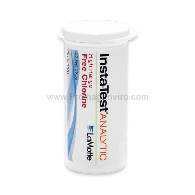 TIRAS REACTIVA CLORO RANGO ALTO 0-800PPM CON 50